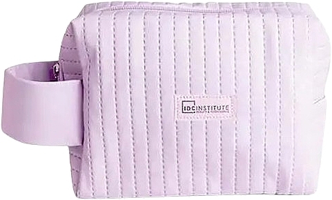 Cosmetic Bag 17x18x6.5 cm, lilac - Idc Institute Handle Travel Bag — photo N1