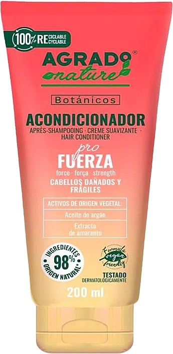 Conditioner for Damaged & Brittle Hair - Agrado Botanicos Pro Strength Treatment Conditioner — photo N1