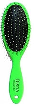 Fragrances, Perfumes, Cosmetics Oval Hair Brush with Nylon Bristles & Pins, 17.5 cm, light green - Disna Pharma