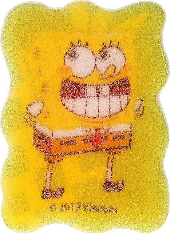 Bath Sponge "SpongeBob", yellow - Suavipiel Sponge Bob Bath Sponge — photo N2