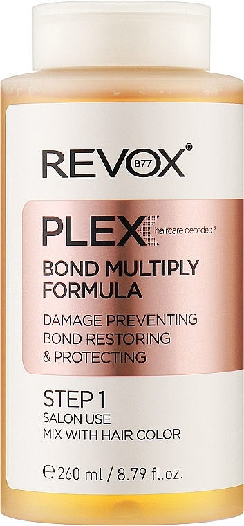 Salon Hair Restoration Formula, step 1 - Revox Plex Bond Multiply Formula Step 1 — photo N1