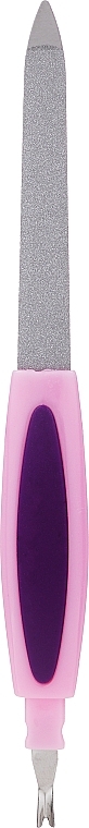 Metallic Nail File with Cuticle Trimmer, 77784, light-pink-purple - Top Choice — photo N6