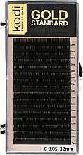 Fragrances, Perfumes, Cosmetics Gold Standard C 0.05 False Eyelashes (16 rows: 12 mm) - Kodi Professional