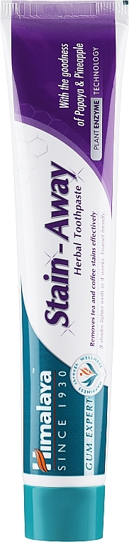 Toothpaste - Himalaya Herbals Stain-Away Toothpaste — photo N1