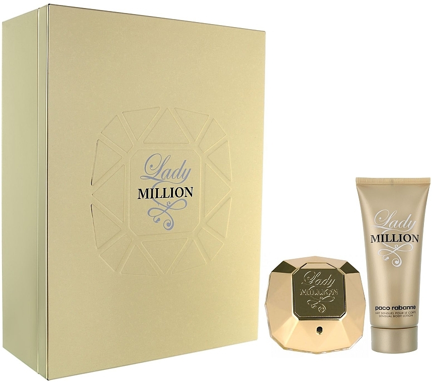 Paco Rabanne Lady Million - Set (edp 80ml + b/l 100ml) — photo N1