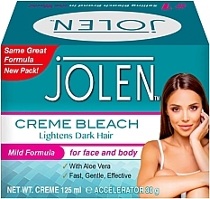 Fragrances, Perfumes, Cosmetics Set - Jolen Bleach Cream Mild Formula With Aloe Vera (cr/125ml + poudre/30g)