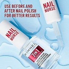 7-in-1 Nail Polish Base and Top Coat - Rimmel Nail Nurse 7 in 1 Nail Treatment — photo N14