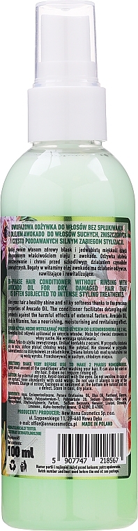 No Rinse Avocado Hair Conditioner - Body With Love 2-Phase Hair Confitioner Awocado — photo N2