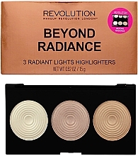 Highlighter Palette - Makeup Revolution Highlighter Palette Beyond Radiance — photo N1