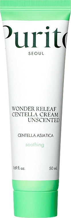 Centella Cream for Sensitive Skin - Purito Centella Unscented Recovery Cream — photo N1