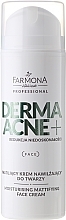 Fragrances, Perfumes, Cosmetics AHA Acids Mattifying Face Cream - Farmona Dermaacne+ Moisturising Mattifying Face Cream