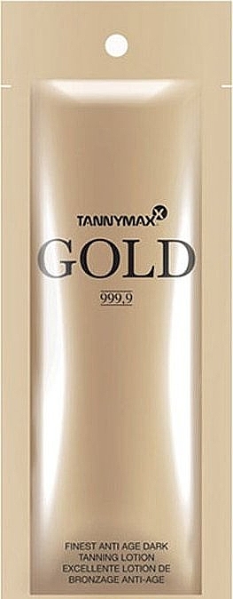 Anti-Aging Solarium Tanning Lotion with Bronzants, Lotus & Pomegranate - Tannymaxx Gold 999.9 Finest Anti Age Dark Bronzing Lotion (sachet) — photo N1