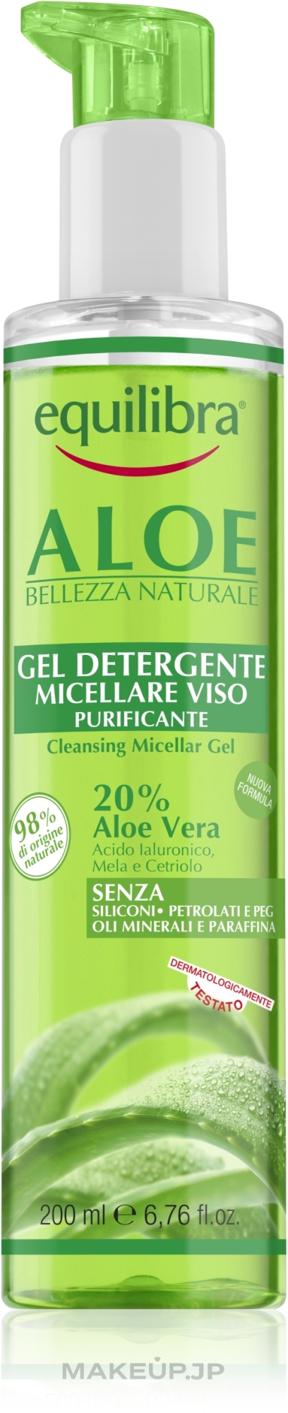 Cleansing Micellar Gel - Equilibra Aloe — photo 200 ml