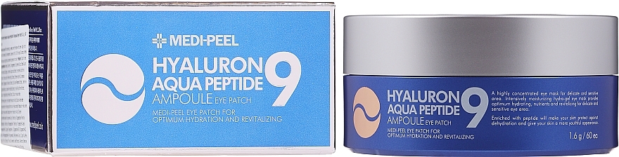 Hydrogel Patches - Medi Peel Hyaluron Aqua Peptide 9 Ampoule Eye Patch — photo N3