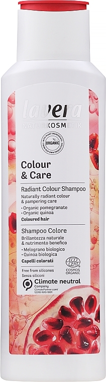 Colored Hair Shampoo - Lavera Colour & Care Radiant Colour Shampoo — photo N3