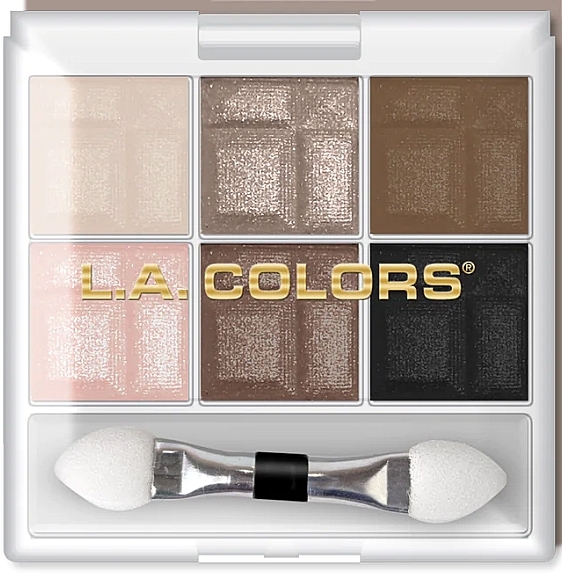 Eyeshadow Palette, 6 shades - L.A. Colors 6 Color Eyeshadow — photo N1