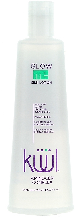 Leave-In Silk Lotion for Split Hair Ends - Kuul Glow Me Silk Lotion — photo N1