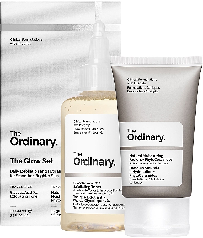 Set - The Ordinary The Glow Set (f/cr/30ml+f/tonic/100ml) — photo N1