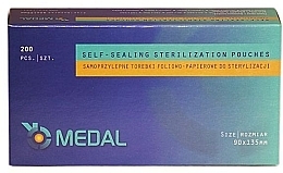 Sterilization Bags, 90x135 mm, 200 pcs - Medal — photo N1