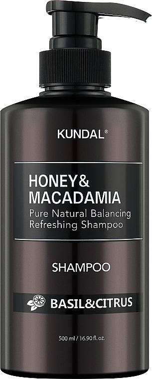 Basil & Citrus Shampoo - Kundal Honey & Macadamia Shampoo Basil & Citrus — photo N1