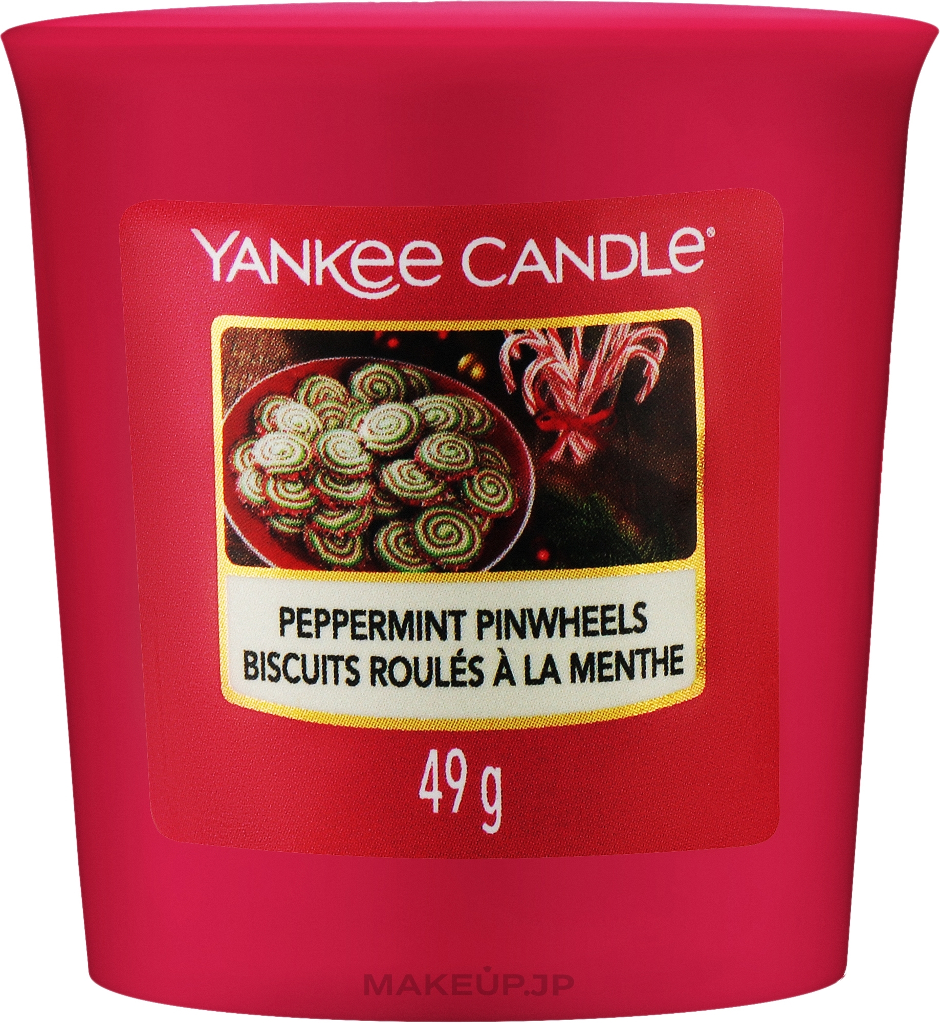 Peppermint Pinwheels Votive Candle - Yankee Candle Peppermint Pinwheels Votive — photo 49 g