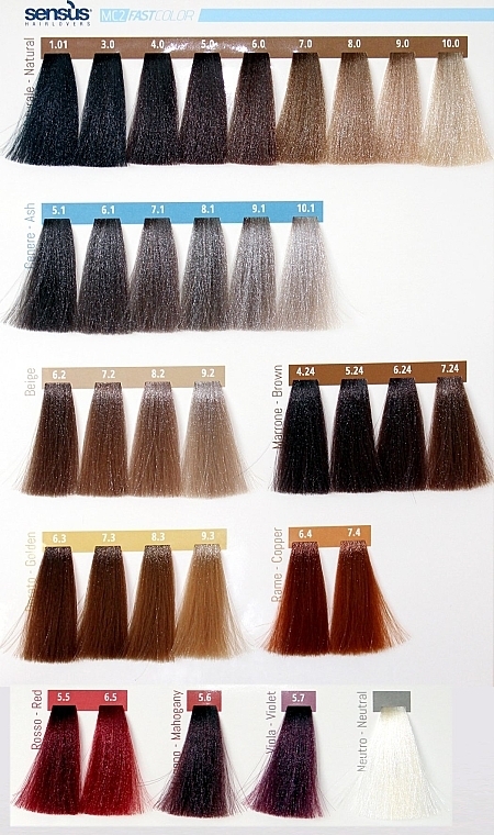 Ammonia-Free Hair Color - Sensus MC2 Fast Color — photo N5