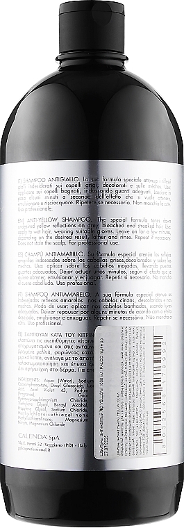 Anti-Yellow Shampoo - Palco Professional No Y Time No-Yellow Shampoo — photo N2