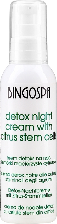 Citrus Stem Cell Night Cream - BingoSpa — photo N1