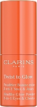 Fragrances, Perfumes, Cosmetics Loose Eyes & Cheeks Pigment - Clarins Twist To Glow Healthy Glow Powder 2-In-1Eyes & Cheeks