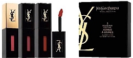 Fragrances, Perfumes, Cosmetics Makeup Set - Yves Saint Laurent Vernis a Levres Vinyl Cream (lipcream/3x5.5ml)