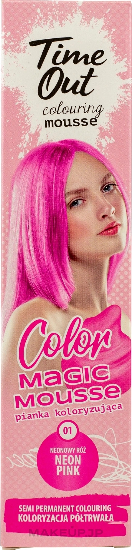 Coloring Hair Mousse - Time Out Color Magic Mousse — photo 01 - Neon Pink