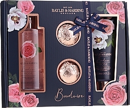 Fragrances, Perfumes, Cosmetics Set - Baylis & Harding Boudoire Rose (sh/gel/300ml + b/lot/200ml + bath/bomb/2x75g)