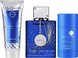 Armaf Club De Nuit Blue Iconic - Set (edp/105ml+deo/stick/75g+sh/gel/100ml) — photo N1