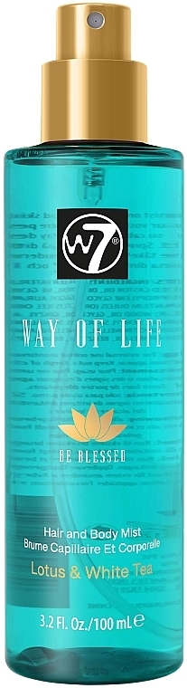 Lotus & White Tea Hair & Body Spray - W7 Way of Life Hair & Body Mist Be Blessed — photo N2