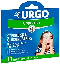 Sterile Skin Closure Strips, 10x0.6 cm - Urgo Urgostrips — photo N1