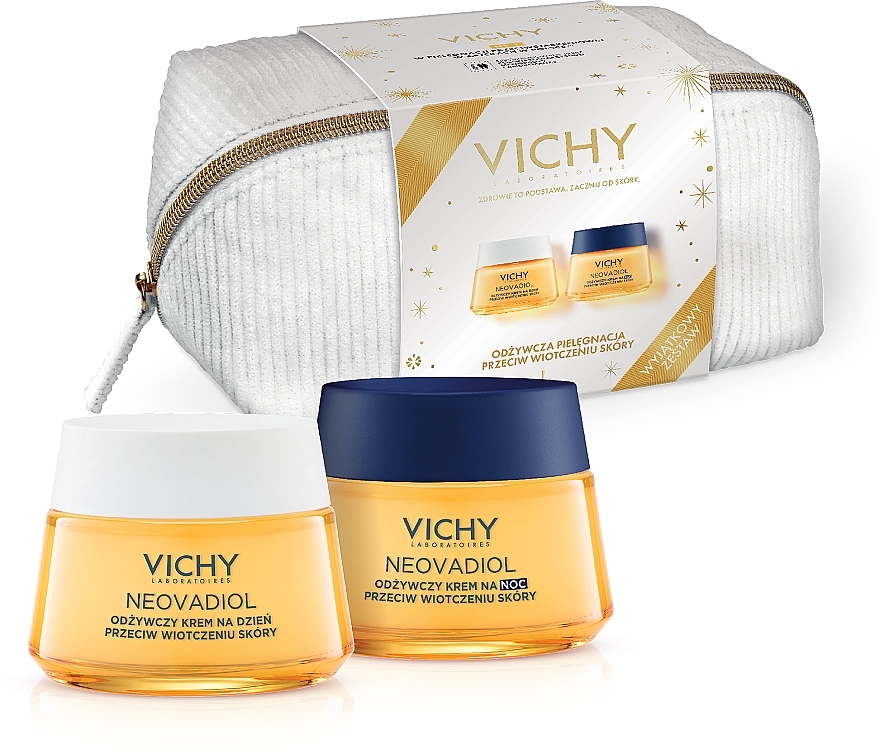 Face Care Kit - Vichy Neovadiol (d/cr/50ml + n/cr/50ml + pouch) — photo N1