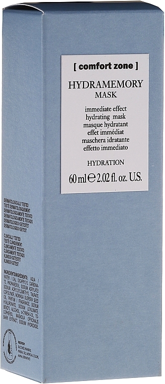 Moisturizing Face Mask - Comfort Zone Hydramemory Mask — photo N2