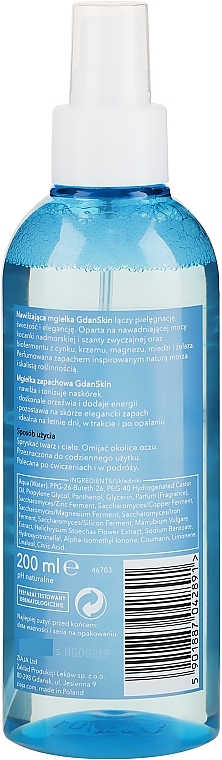 Face & Body Moisturizing Scented Spray - Ziaja GdanSkin  — photo N2