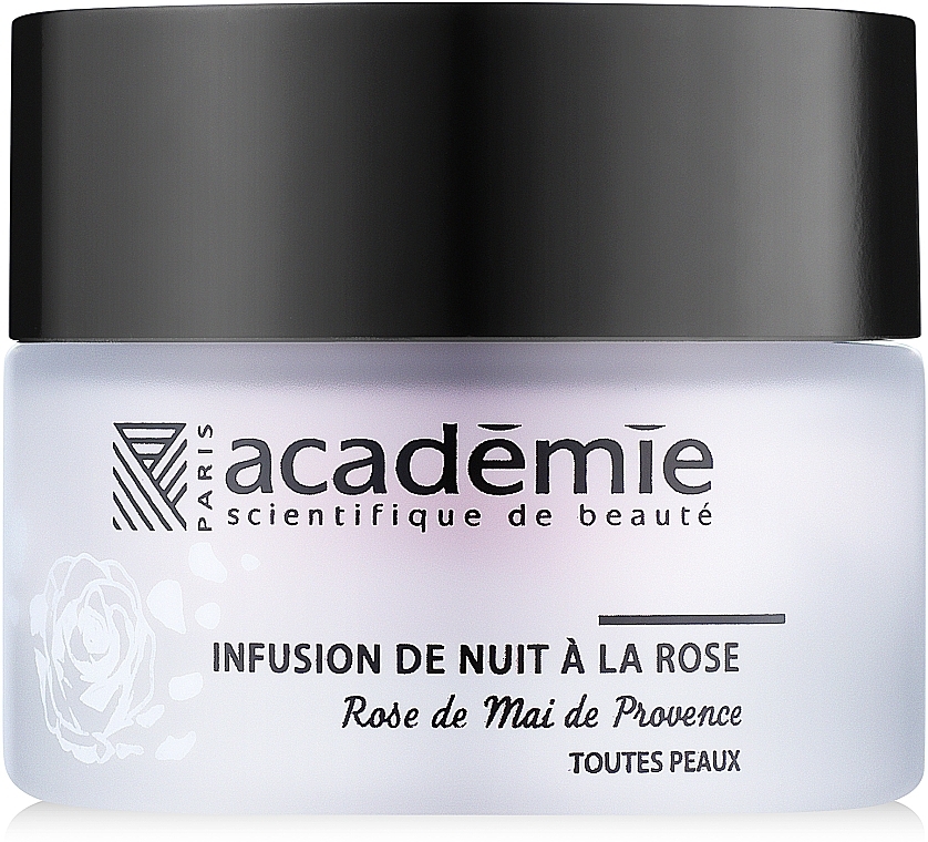 Restoring Night Cream with Rose Extract 'Rose Infusion' - Academie Night Infusion Rose Cream — photo N2