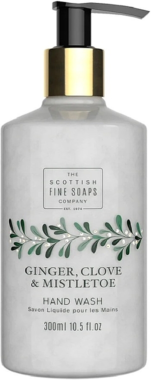 Scottish Fine Soaps Ginger, Clove & Mistletoe Hand Wash - Liquid Hand Soap — photo N1