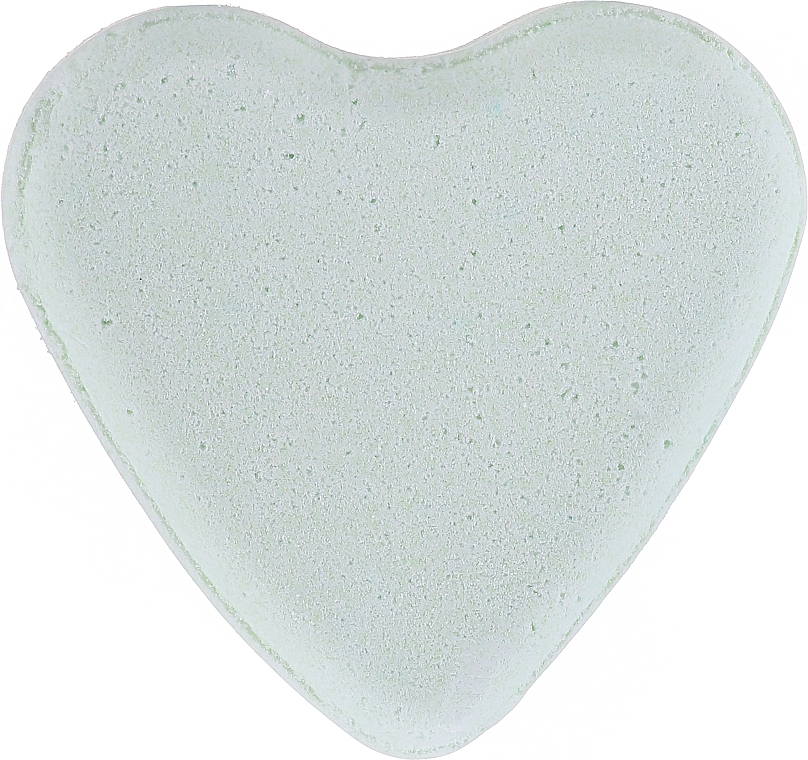 Heart Bath Bomb, mint - IDC Institute Heart Bath Fizzer — photo N1