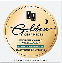 Fragrances, Perfumes, Cosmetics Smoothing Night Cream for Combination and Normal Skin - AA Golden Ceramides Intensive Smoothing Night Cream