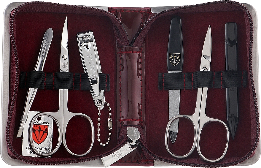 Manicure Set, 6 tools, 5229, cherry - Kellermann — photo N2