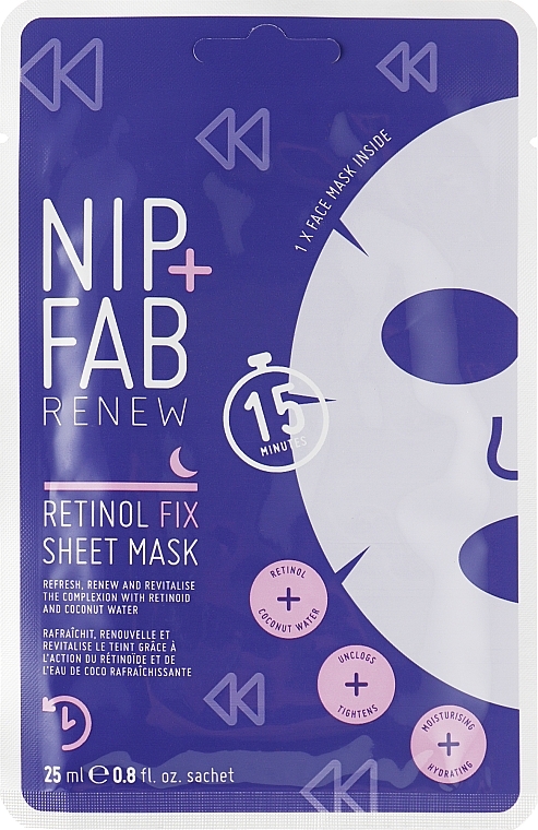 Retinol Sheet Mask - NIP + FAB Retinol Fix Sheet Mask — photo N7