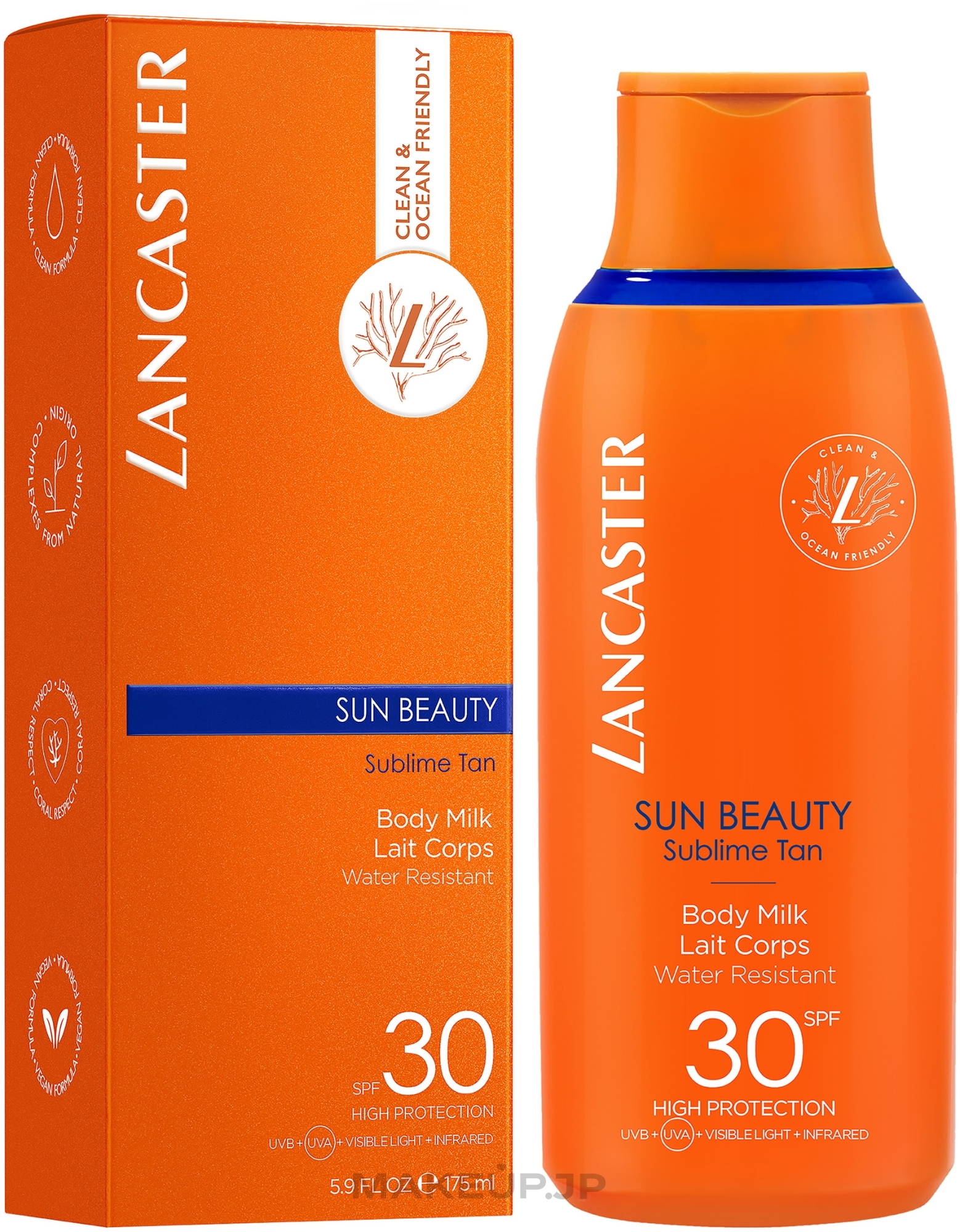 Waterproof Sun Body Milk - Lancaster Sun Beauty Sublime Tan Body Milk SPF 30 — photo 175 ml