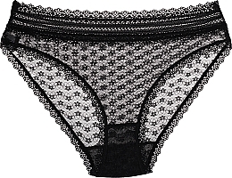 Fragrances, Perfumes, Cosmetics Floral Lace Panties 'Figi', black - Moray