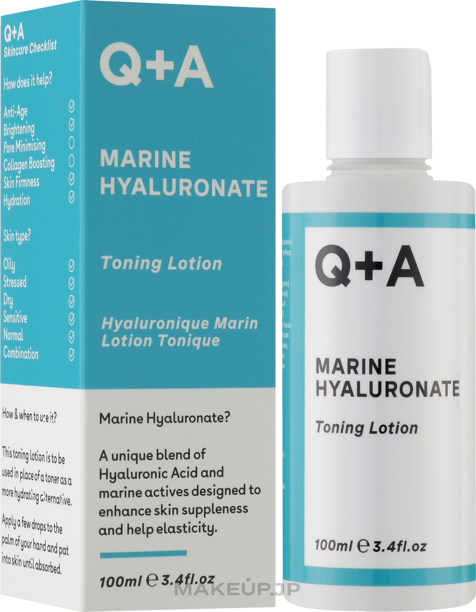 Facial Tonic - Q+A Marina Hyaluronic Toning Lotion — photo 100 ml