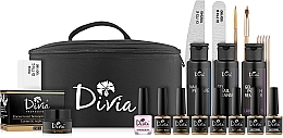 Fragrances, Perfumes, Cosmetics Starter Nail Gel Polish Set 'Lavender' - Divia