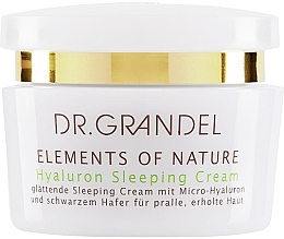 Fragrances, Perfumes, Cosmetics Hyaluron Night Face Cream - Dr. Grandel Elements of Nature Hyaluron Sleeping Cream