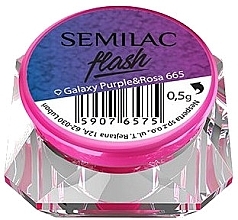 Fragrances, Perfumes, Cosmetics Nail Mirror Powder "Galaxy" - Semilac SemiFlash Galaxy